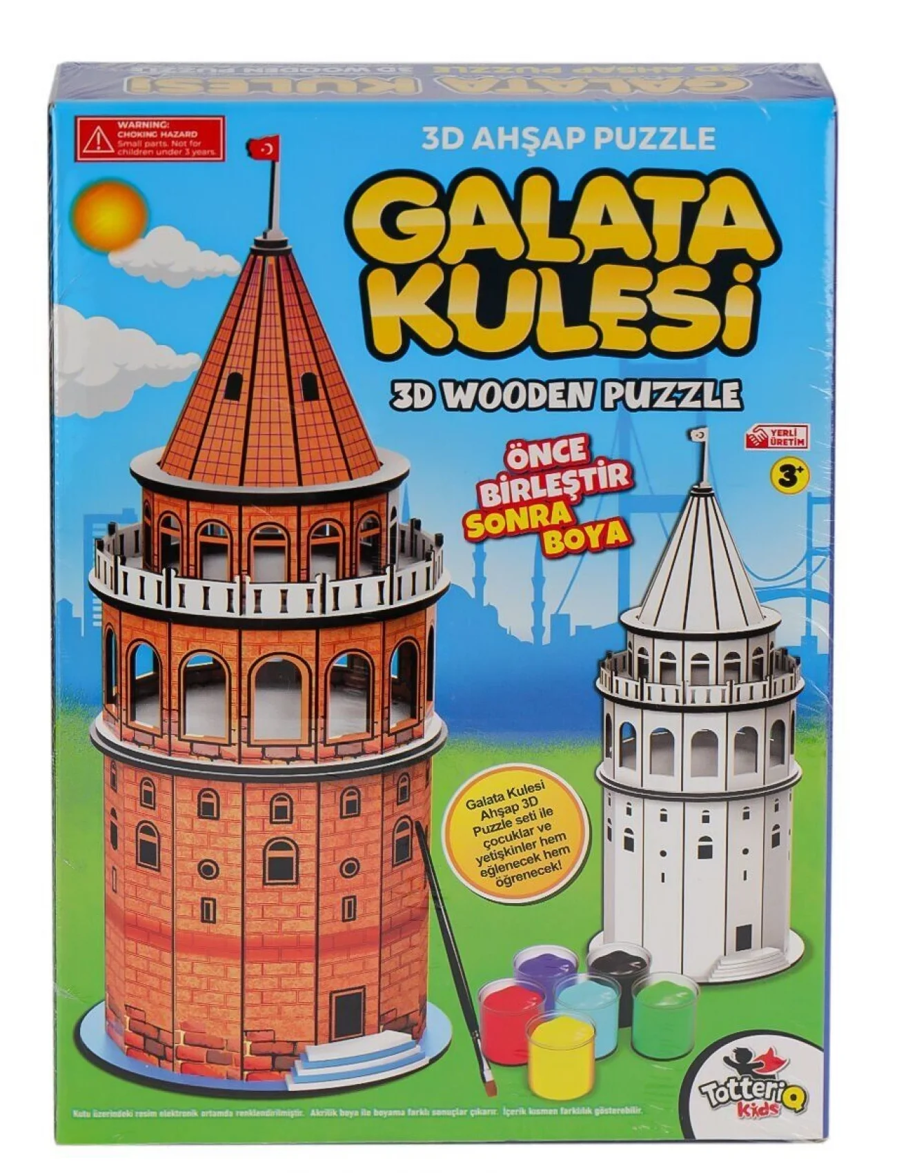 8210 Galata Kulesi Ahşap 3D Puzzle