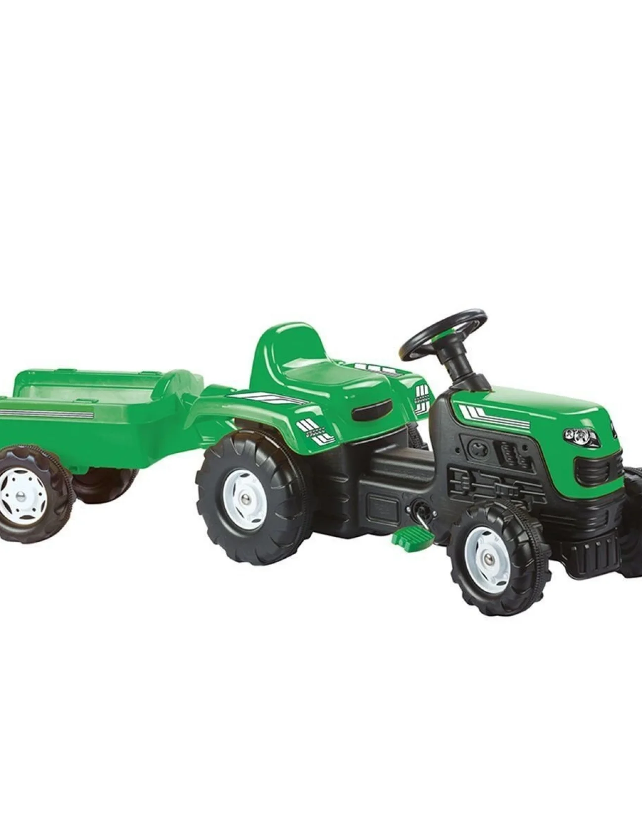 8246 Römorklu Pedallı Traktör Yeşil -Dolu