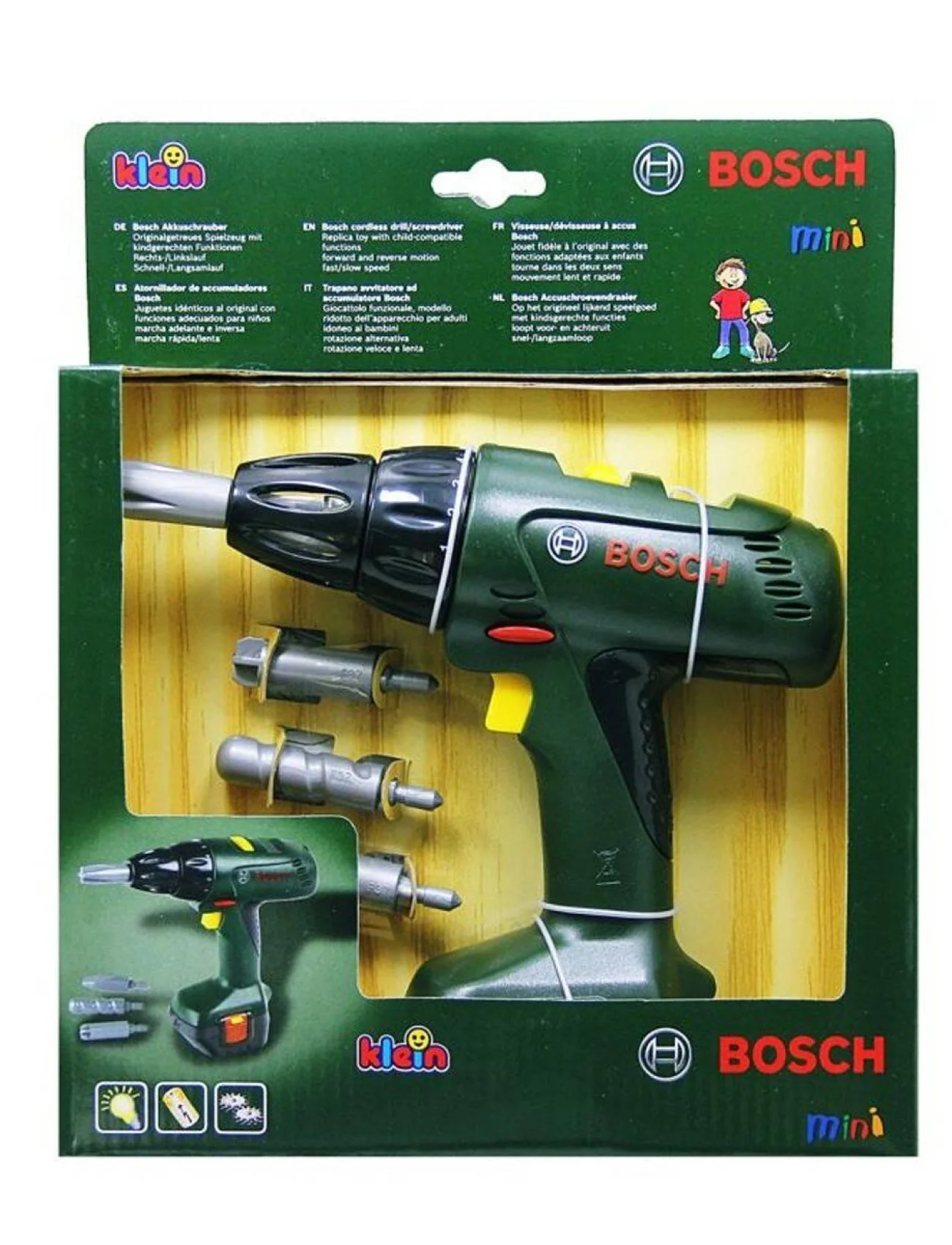 8402 Bosch Işıklı Oyuncak Matkap Seti