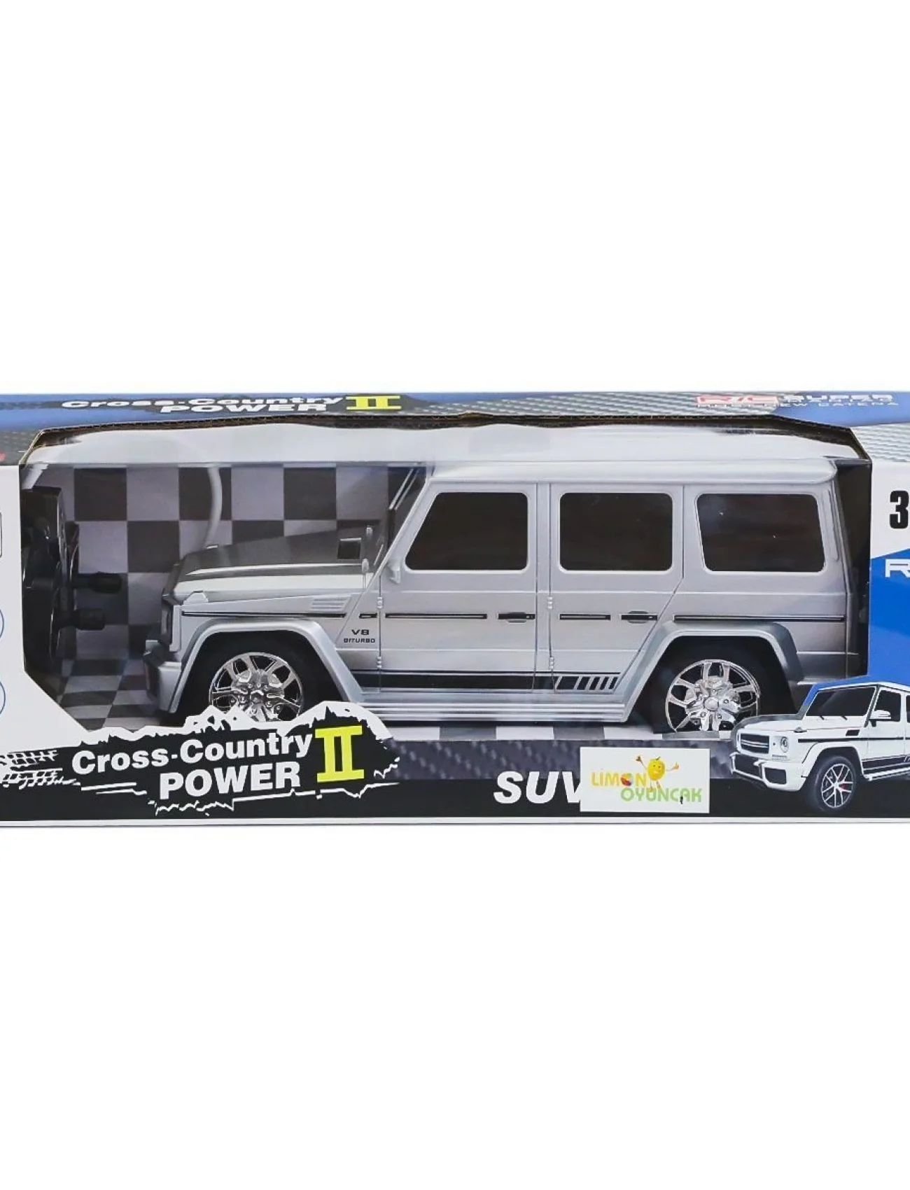 8578-2A Kumandalı Şarjlı Jeep Cross Country -Limon Oyuncak