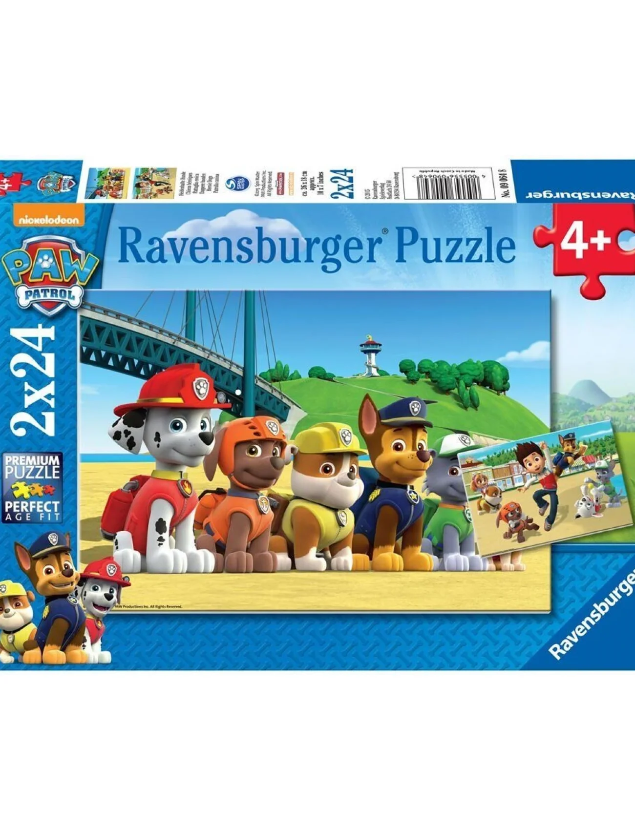 90648 Paw Patrol 2x24 parça Ravensburger Puzzle