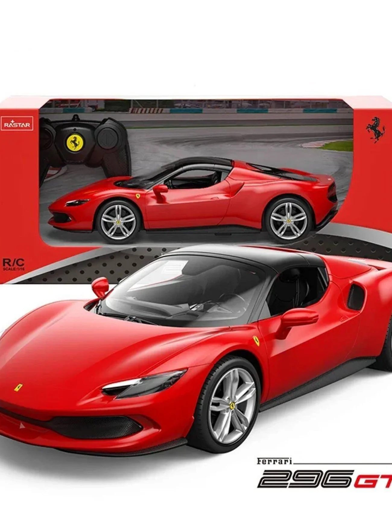 94600 Kumandalı Ferrari 296 GTS 1:16 Kırmızı