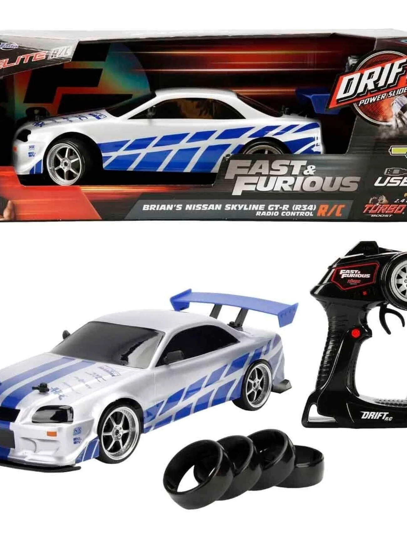 9718 SUN-SIM-JDA-R C ARABA 1 10 FAST FURIOUS NISSAN SKYLINE GTR FASTF