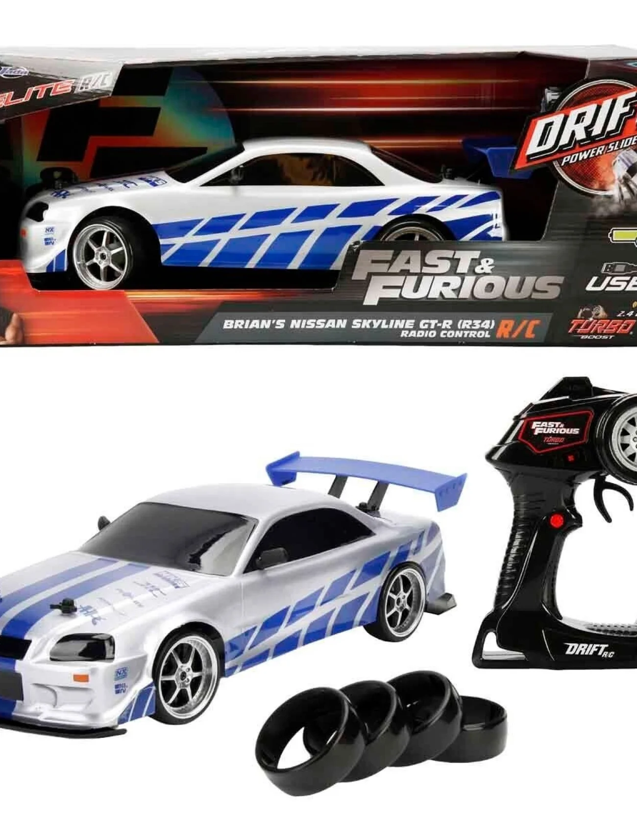 9718 SUN-SIM-JDA-R C ARABA 1 10 FAST FURIOUS NISSAN SKYLINE GTR FASTF