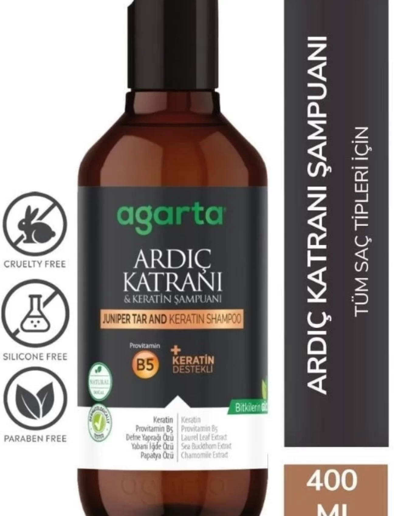 Agarta Ardıç Katranı & Keratin Şampuanı 400ml