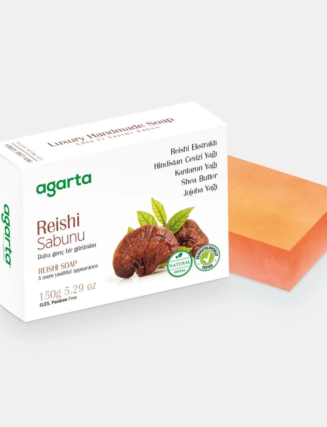 Agarta Cilt Bakım Sabunu 150 Gr Reishi