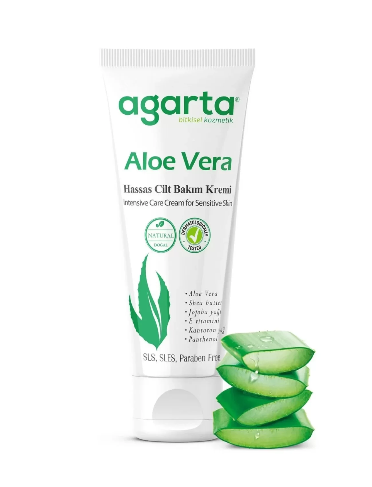 Agarta Doğal Cilt Bakım Kremi 75 ml Aloe Vera