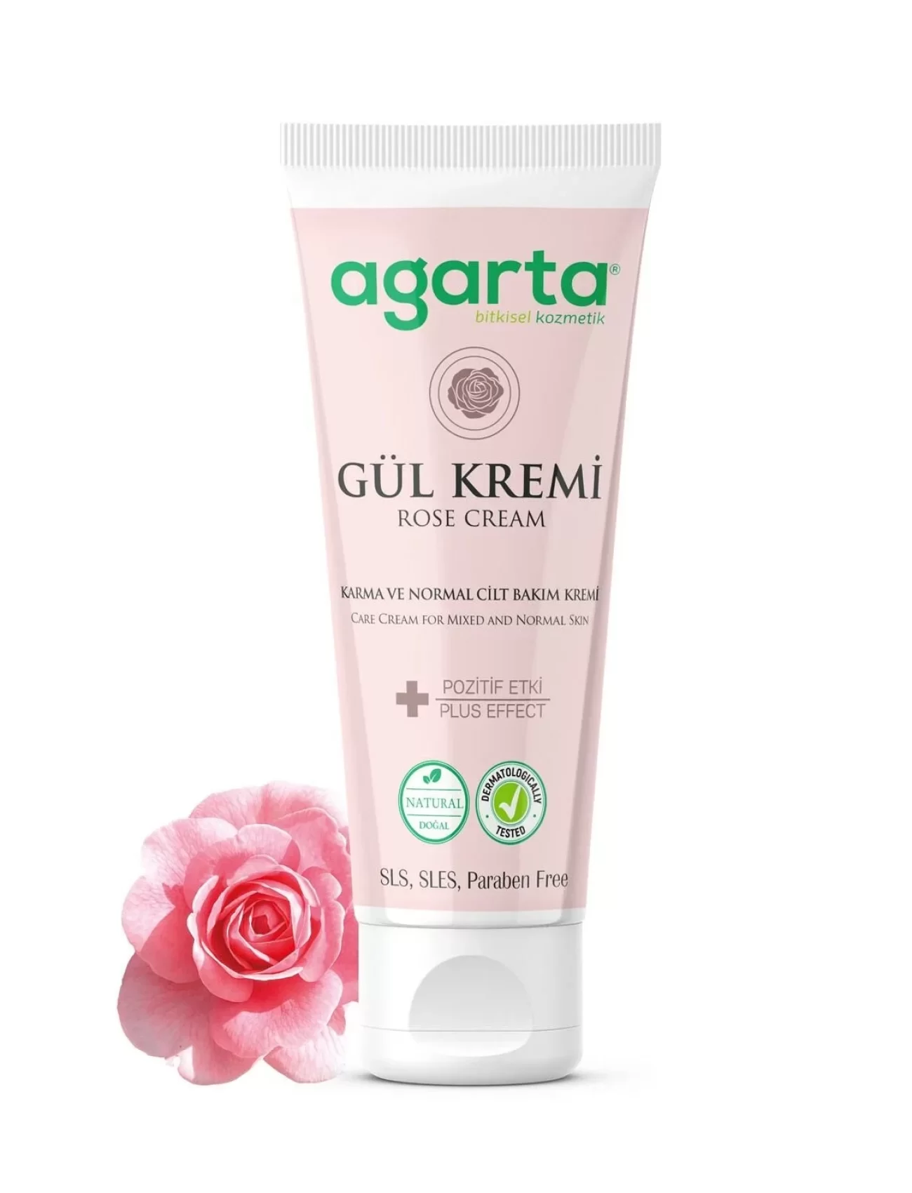 Agarta Doğal Cilt Bakım Kremi 75 ml Gül