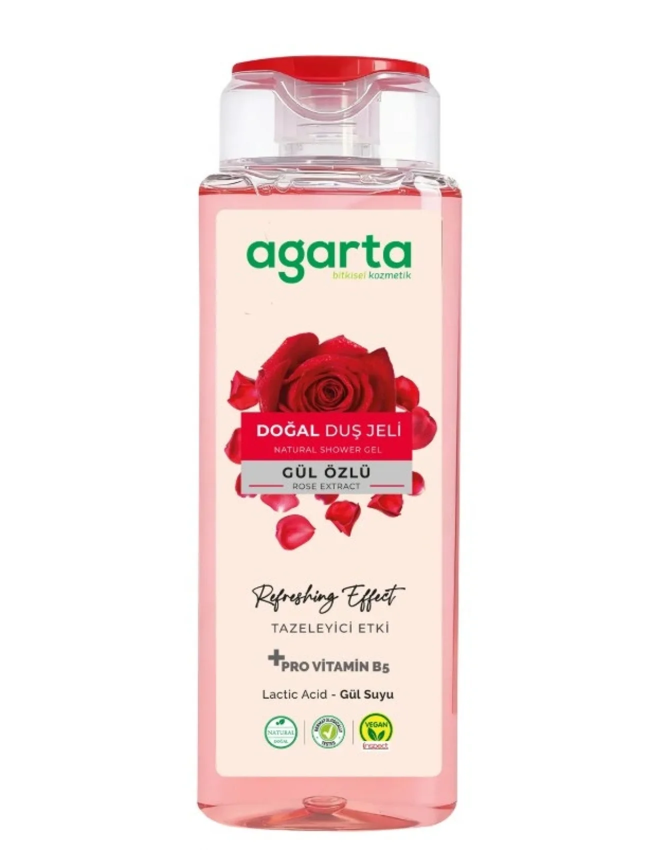Agarta Doğal Duş Jeli 400 Ml Gül