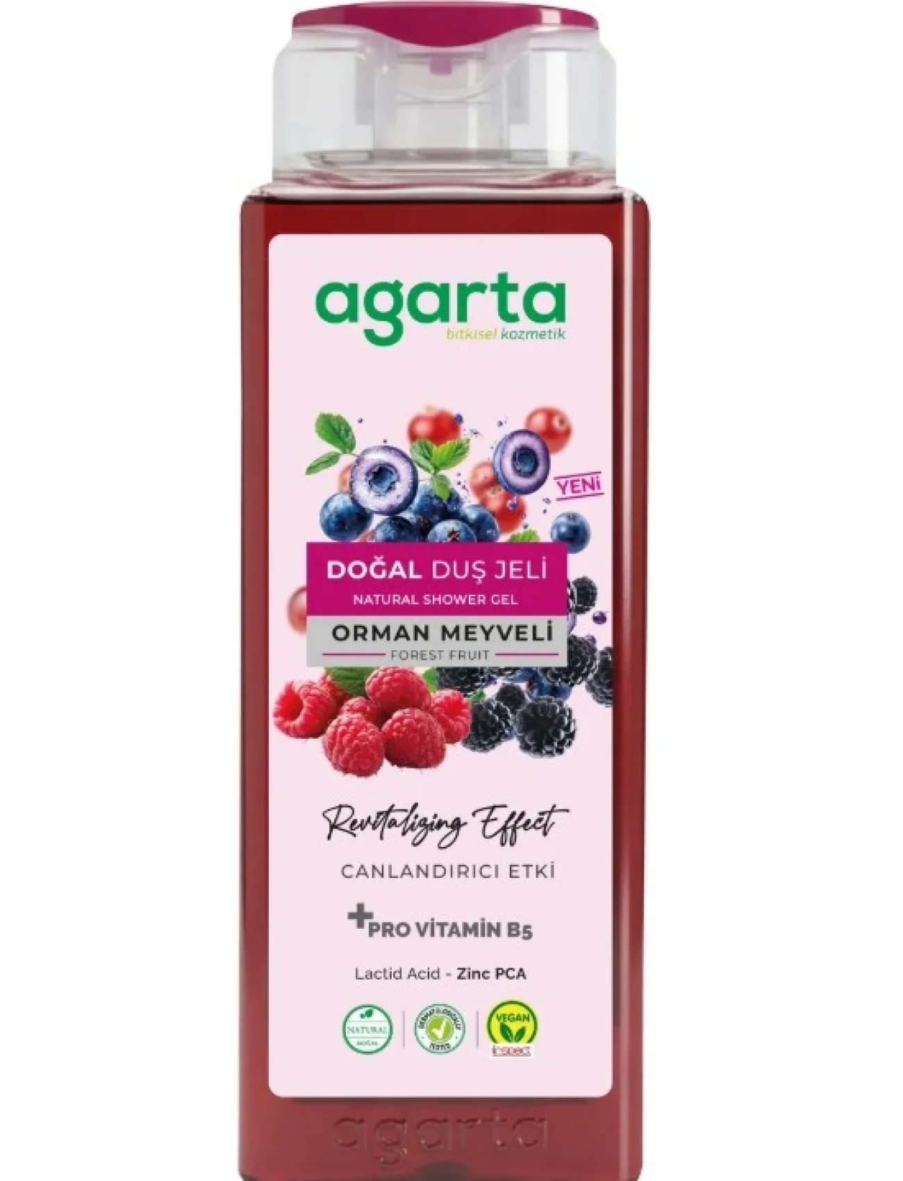 Agarta Doğal Duş Jeli 400 Ml Orman Meyveleri