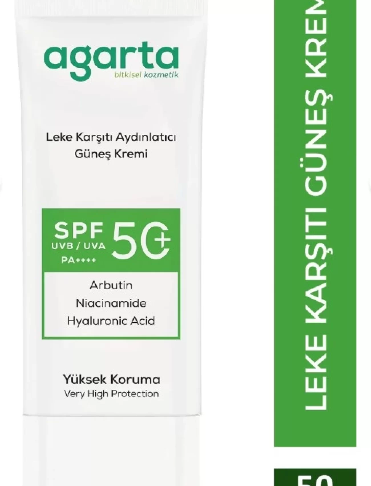 Agarta Doğal Güneş Kremi Leke Karşıtı Aydınlatıcı 50 Spf 50 Ml