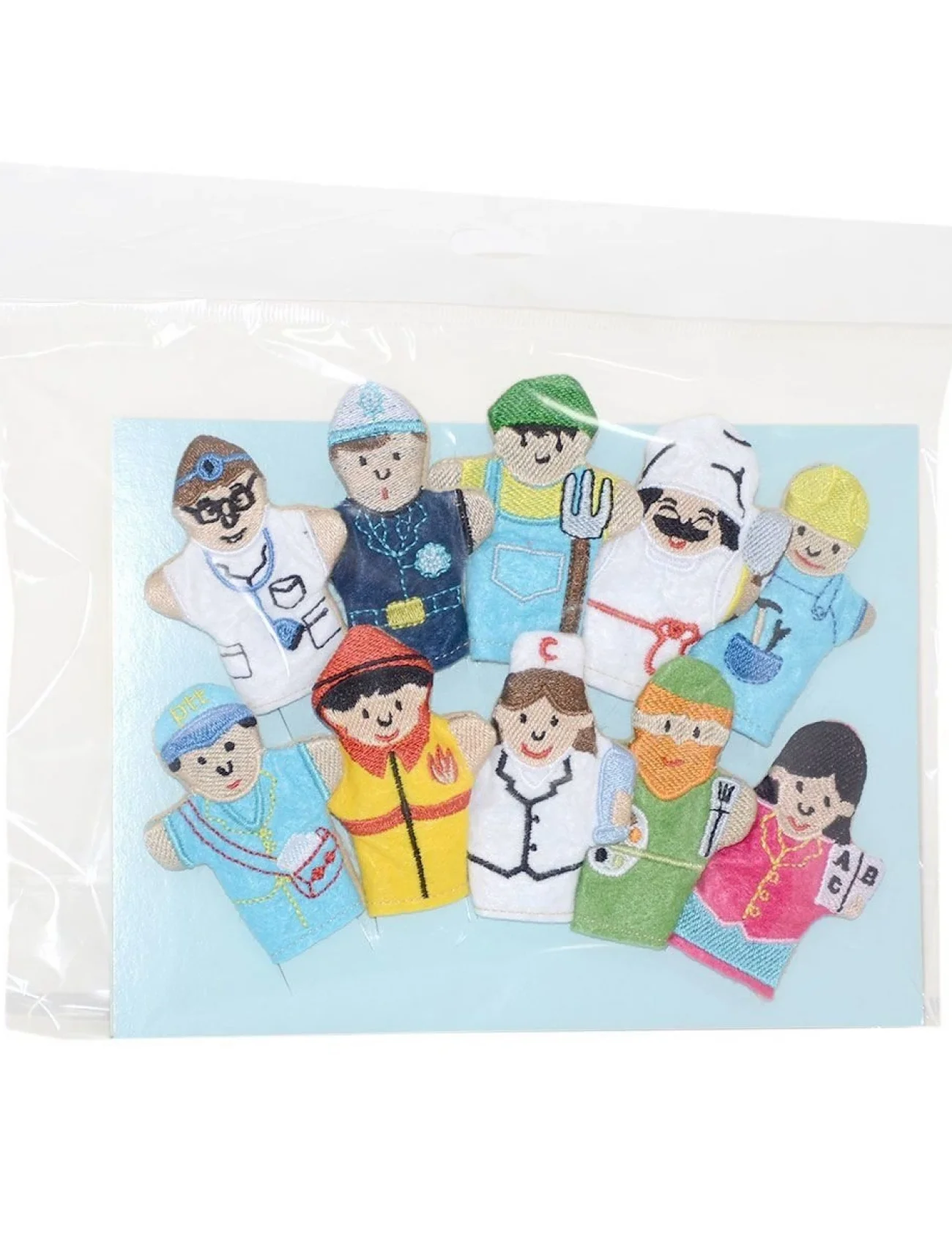 AND-5197 Meslekler Parmak Kukla 10lu -Anadolu Oyuncak