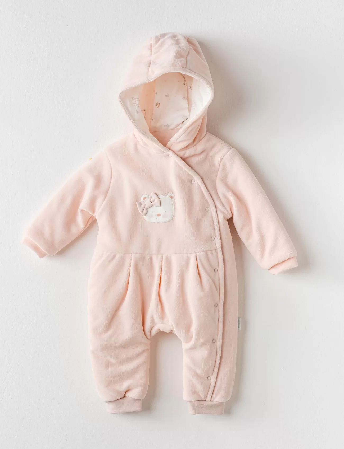 Andywawa Ac24130 Ballerina Kadife Bebe Kozmonot Pink