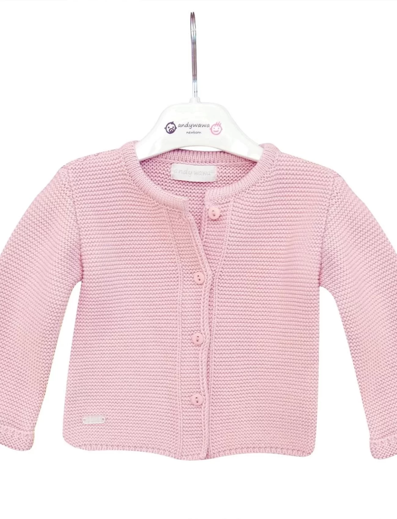 Andywawa AC24333 Basic Bebe Ceket Pink