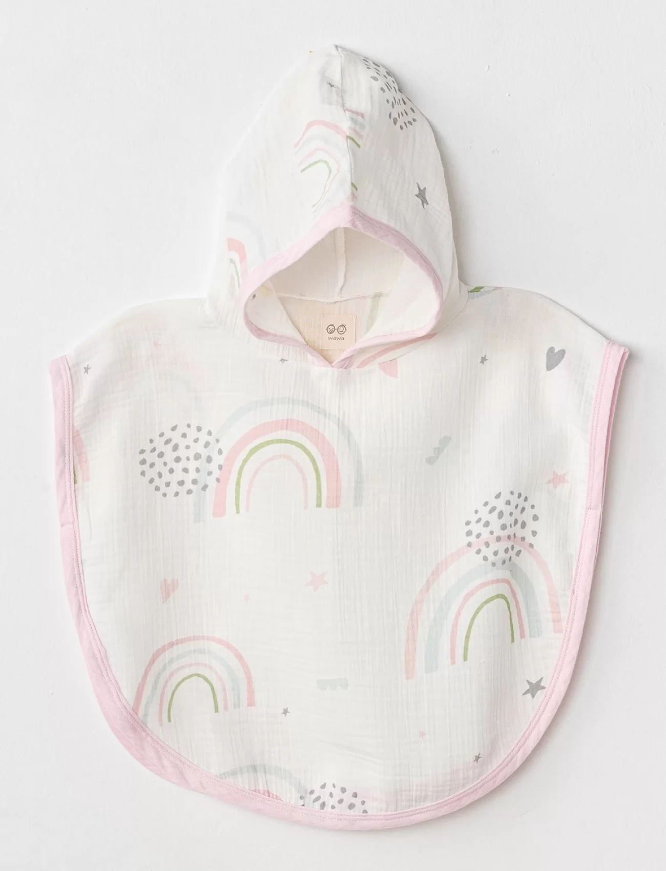 Andywawa Ac24666 Müslin Have A Nice Day Bebek Panço Pink White