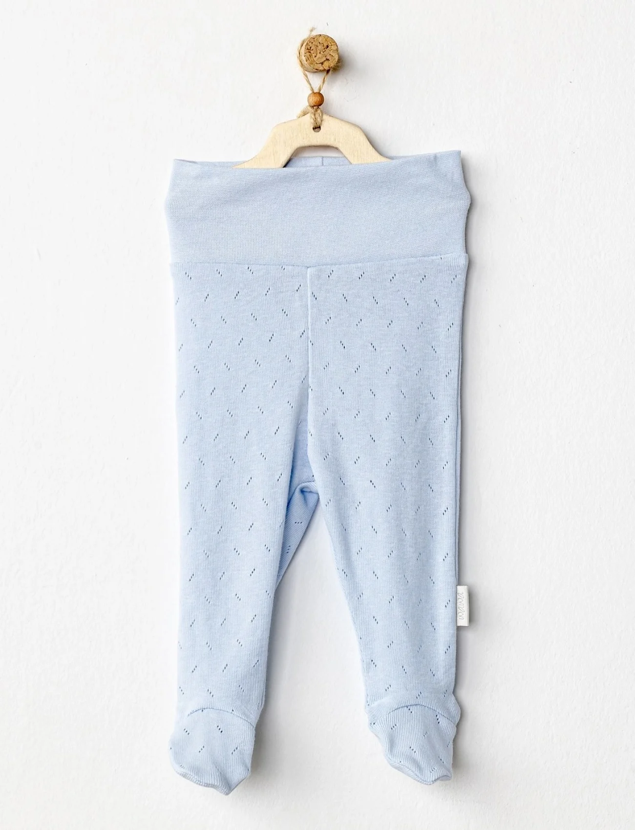 Andywawa Ac24706 Jacquard Patikli Bebek Pantolon Blue
