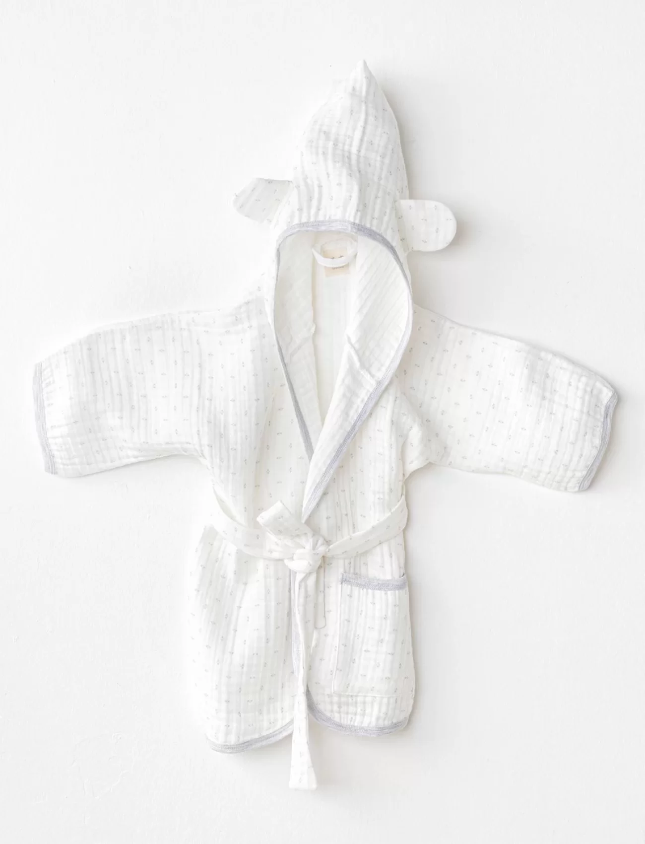 Andywawa AC24723 Bathrobe Wawa Boys Bebek Bornoz White