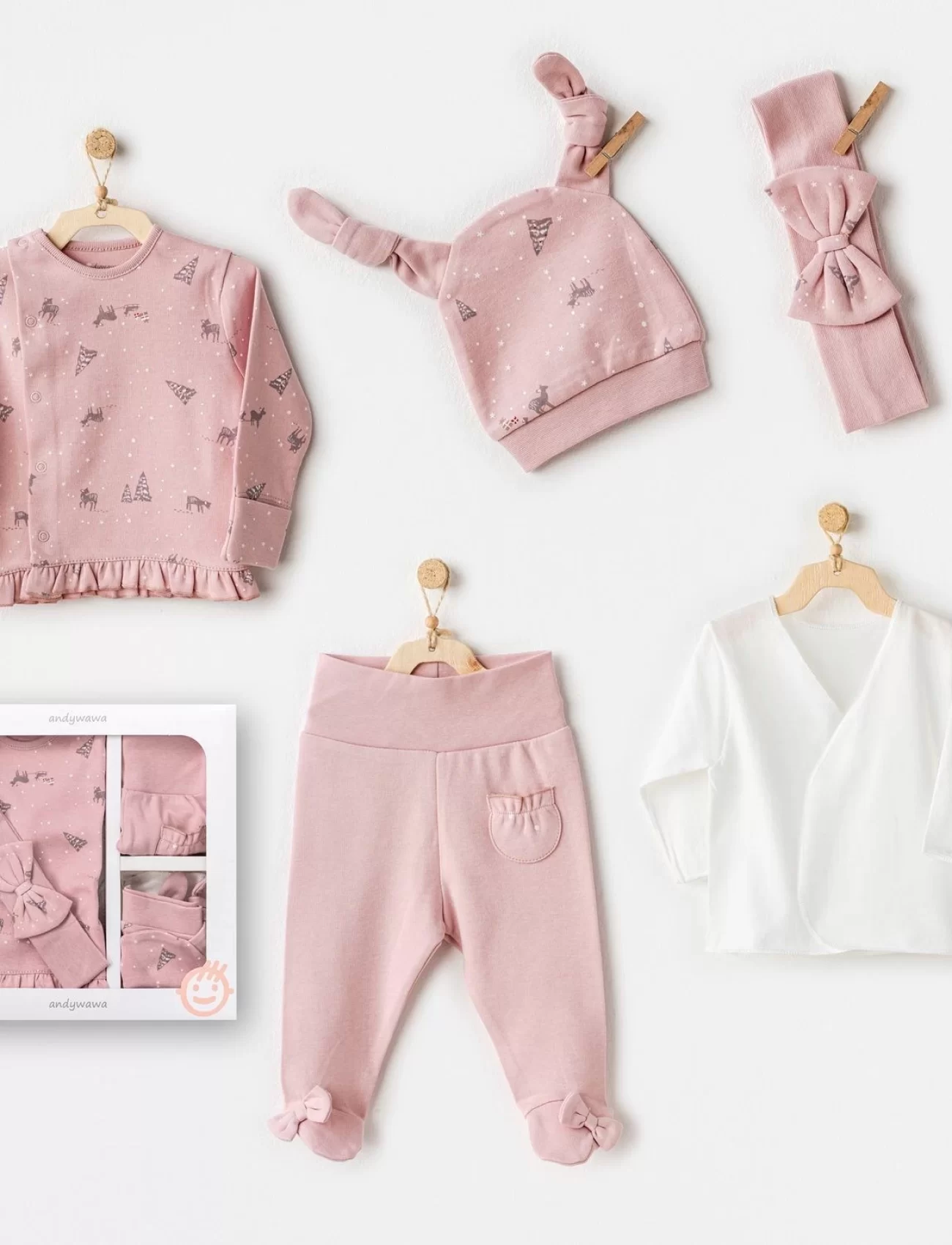 Andywawa AC25040 Puppy Gazelle 5Li Hastane Çıkışı Pink