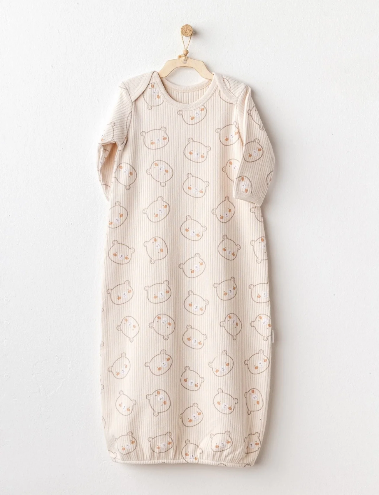 Andywawa Ac25186 Bear Tıme Bebek Uyku Tulumu Light Beige