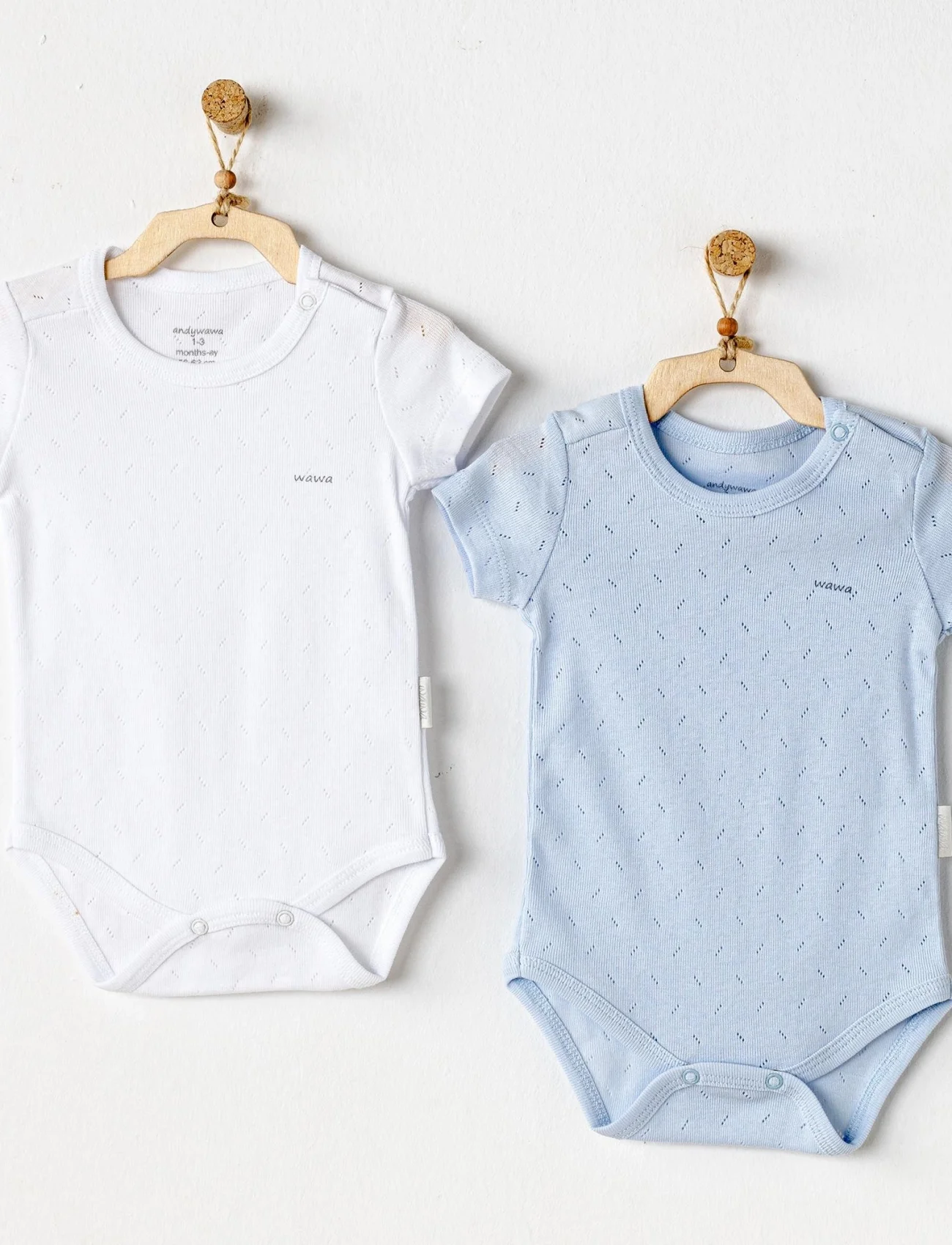 Andywawa Ac25554 Sleeve Jacquard 2li Basic Body Blue White