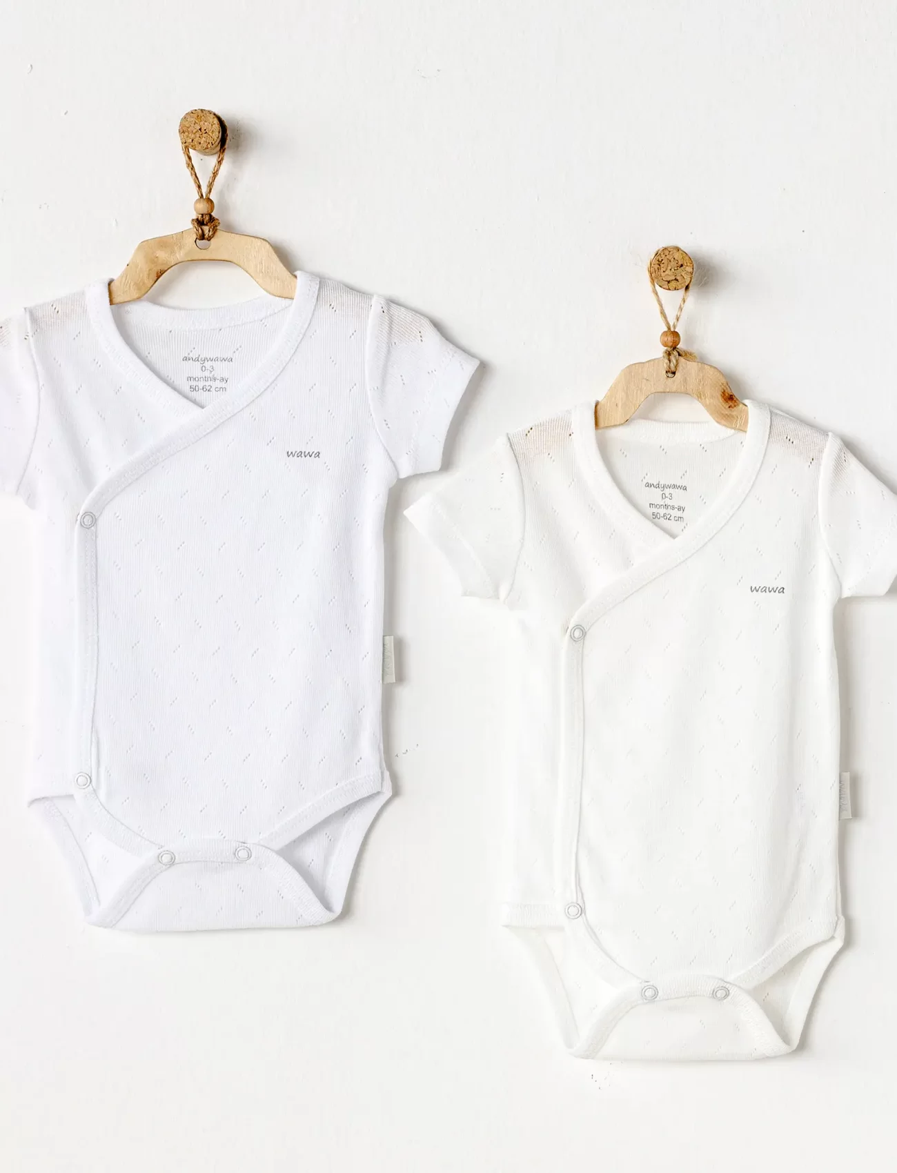 Andywawa Ac25555 Jacquard Basic 2li Zıbın Body Ecru White