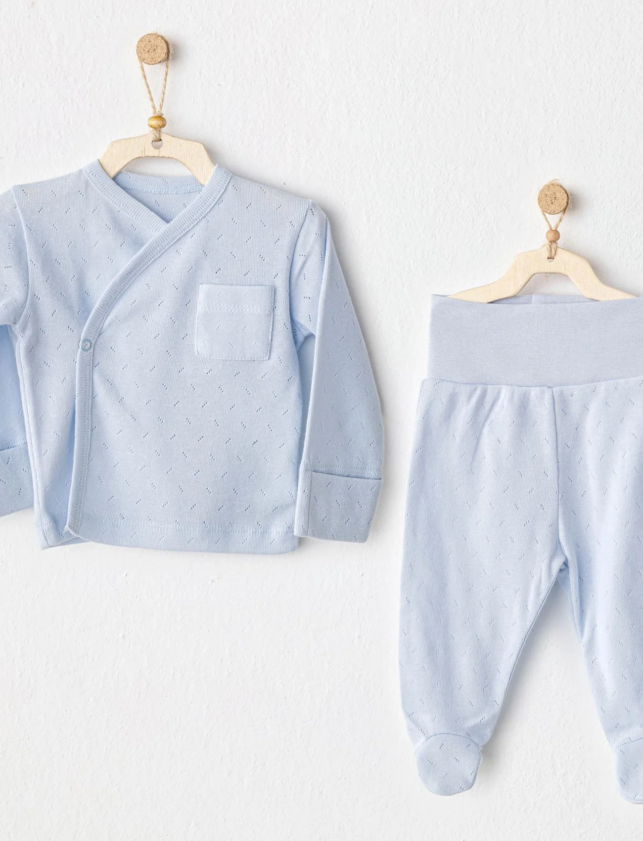 Andywawa Ac25557 Side Snap Set 2li Zıbın Takım Blue