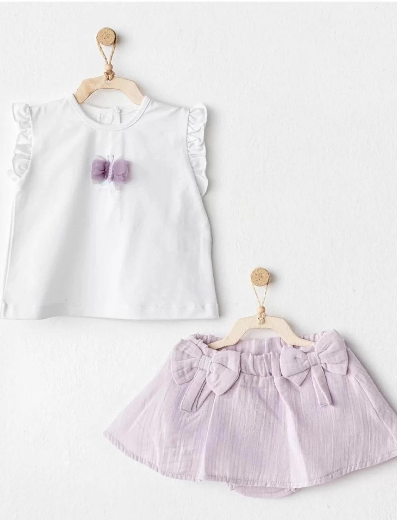 Andywawa Ac25575 Magical Butterlfy 2li Bebe Takım Lila