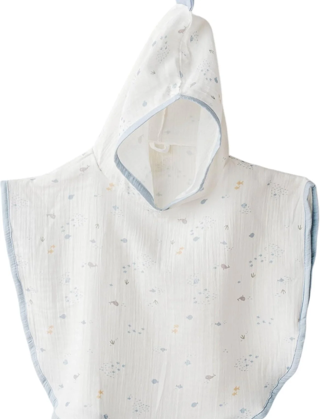 Andywawa Ac25612 Ocean İs My Happy Place Müslin Panço White