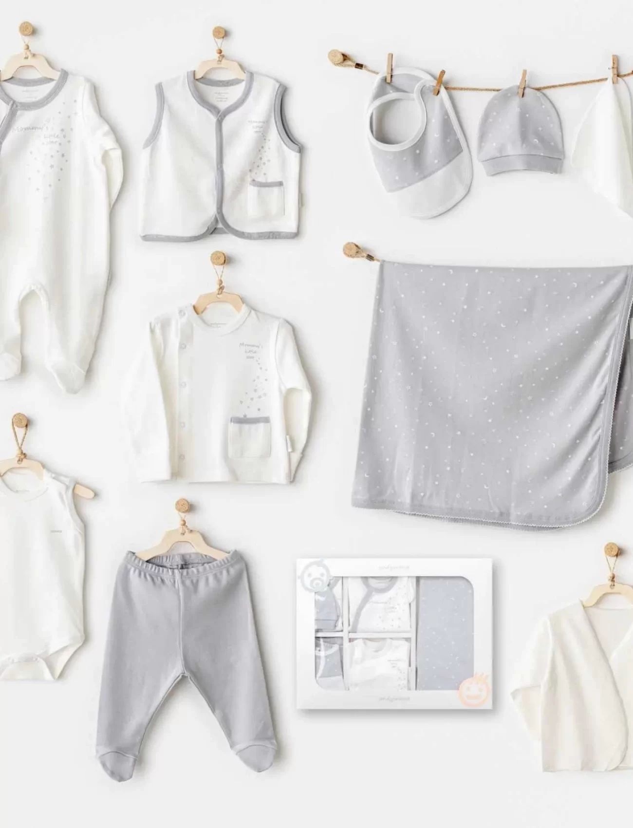 Andywawa Ac25701 Mommys Little Star 10lu Hastane Çıkışı Ekru
