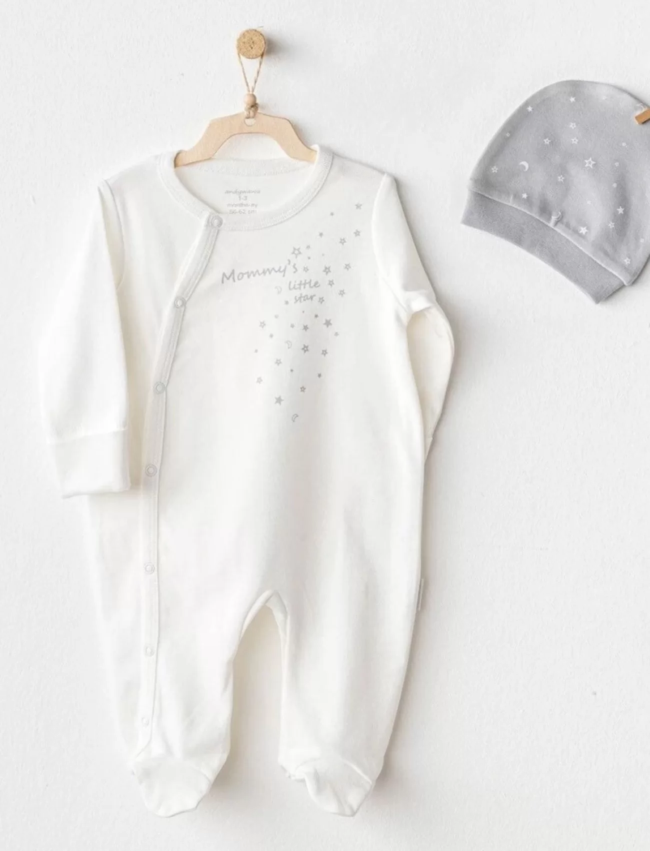 Andywawa Ac25705 Mommys Little Star Tulum Takım Ekru