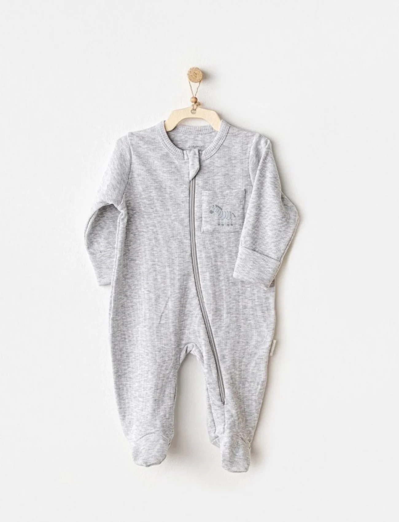 Andywawa Ac25811 Romper Little King Bebek Tulum Grey