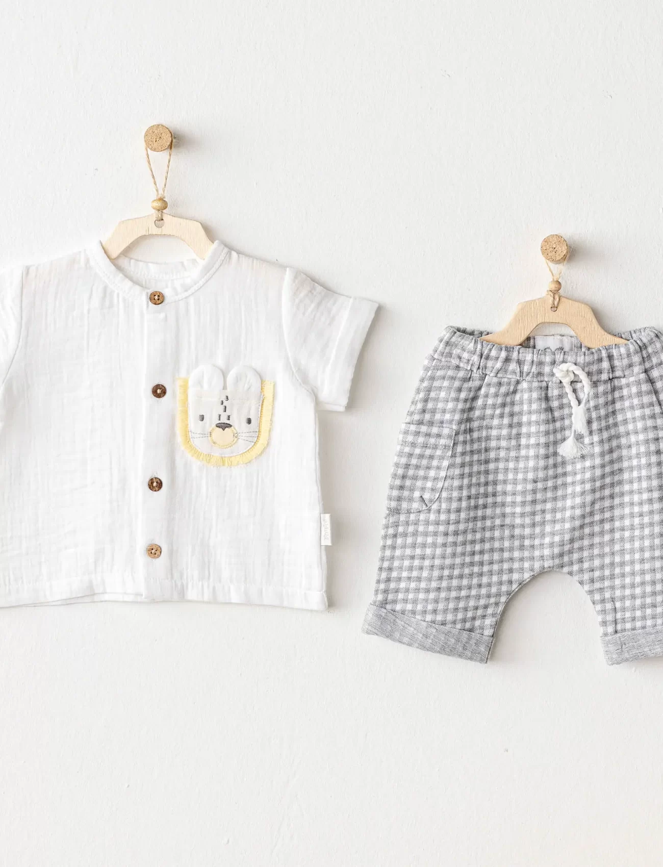 Andywawa Ac25814 Little King Bebek 2li Takım Grey