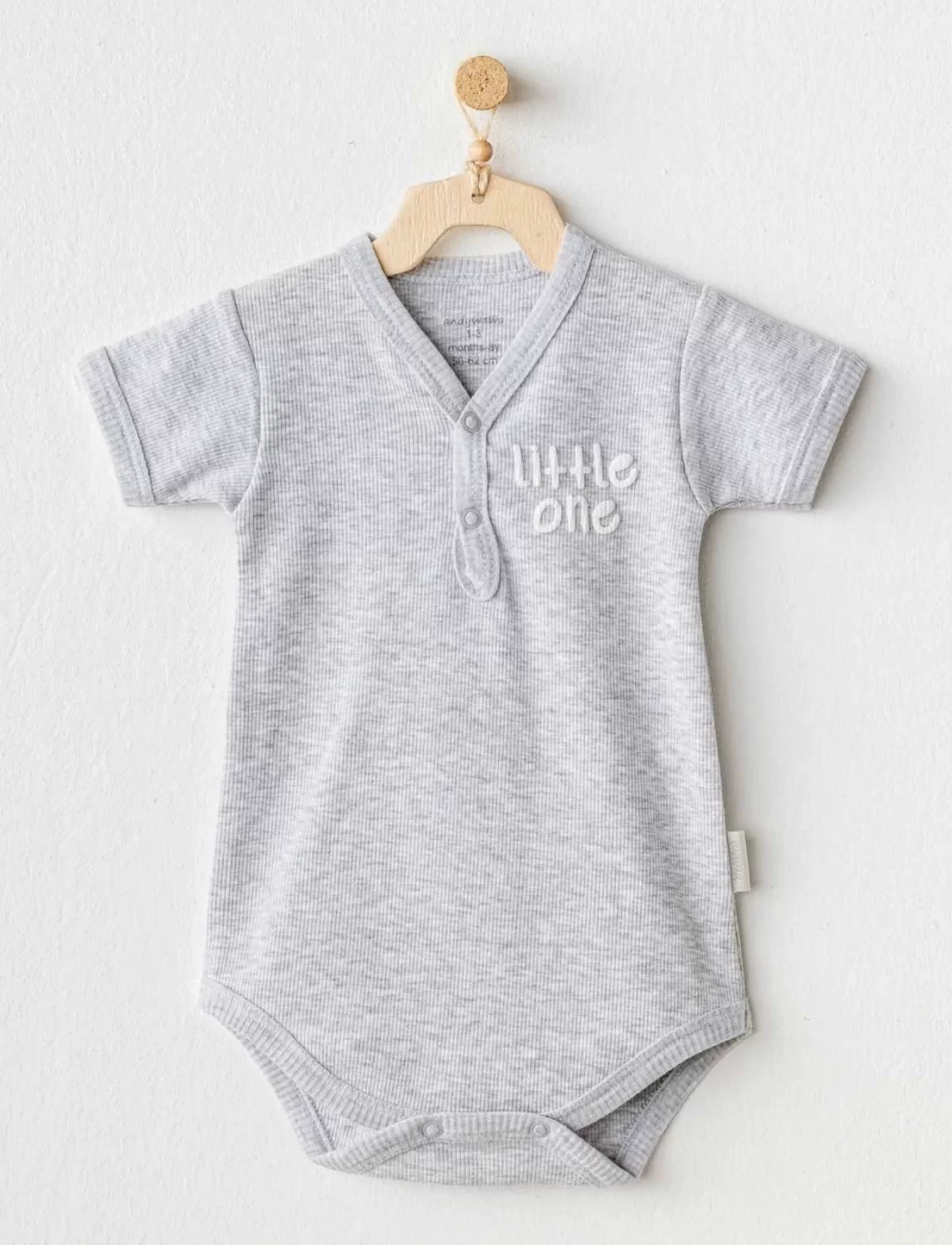 Andywawa Ac25896 Basic Bebe Body Grey Melange