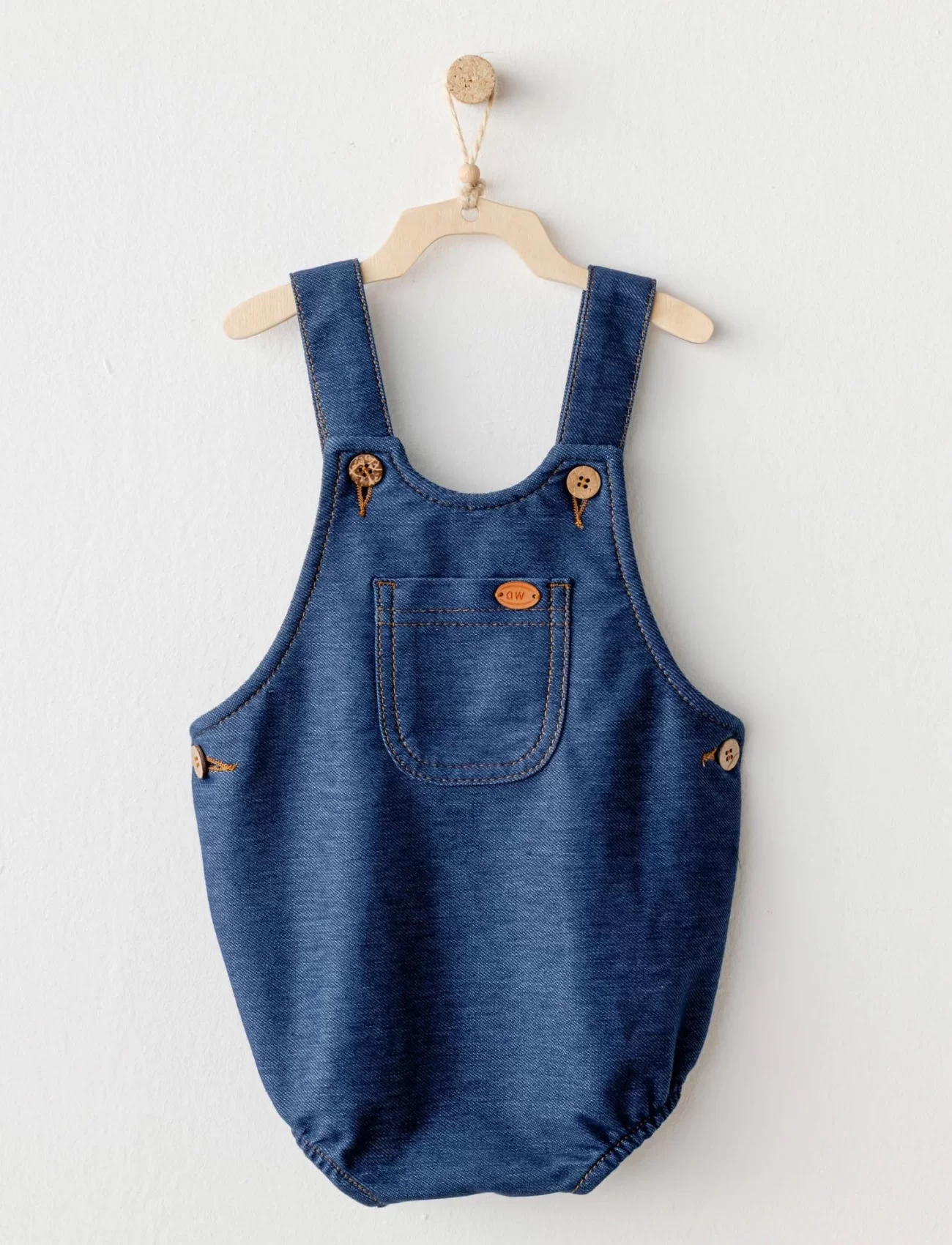 Andywawa Ac25931 Romper Casual Bebek Tulum İndigo