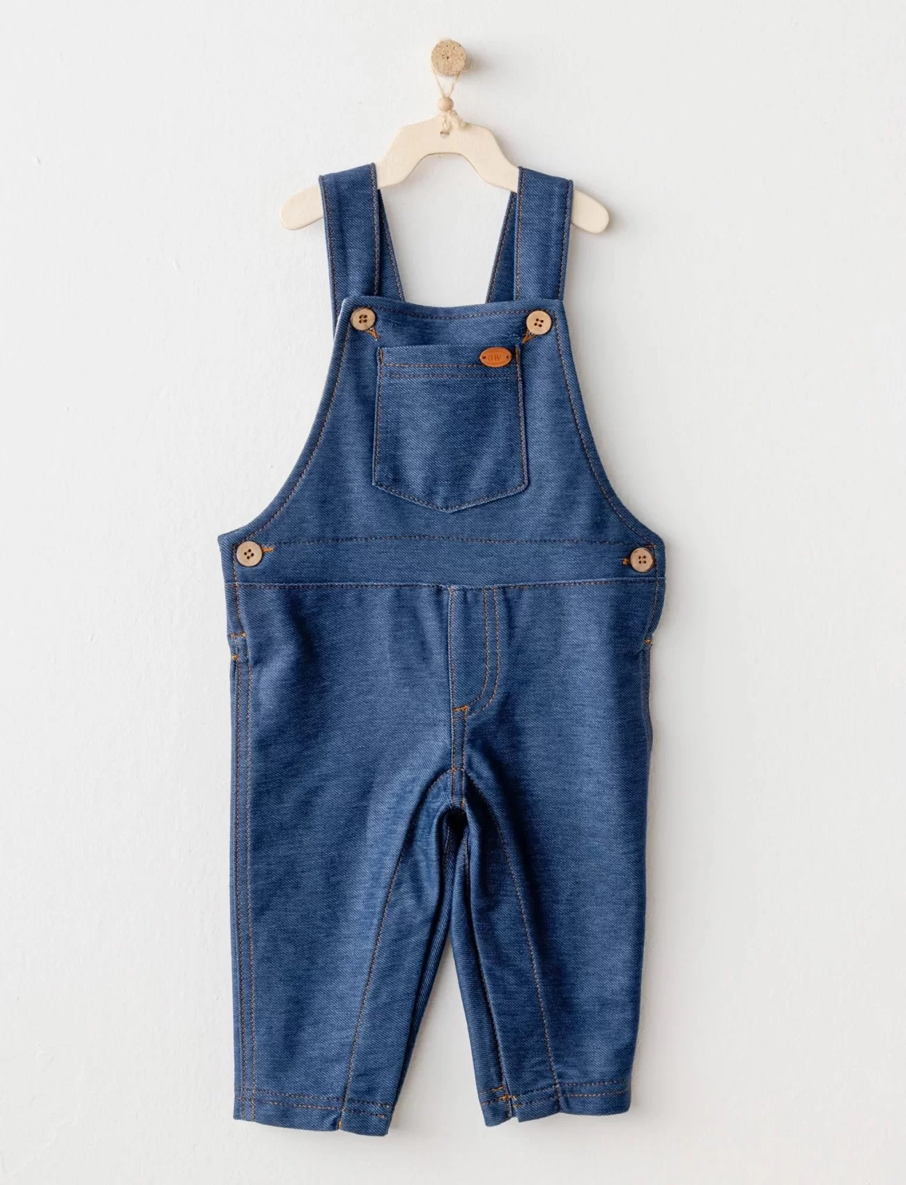 Andywawa Ac25934 Casual Bebek Salopet İndigo