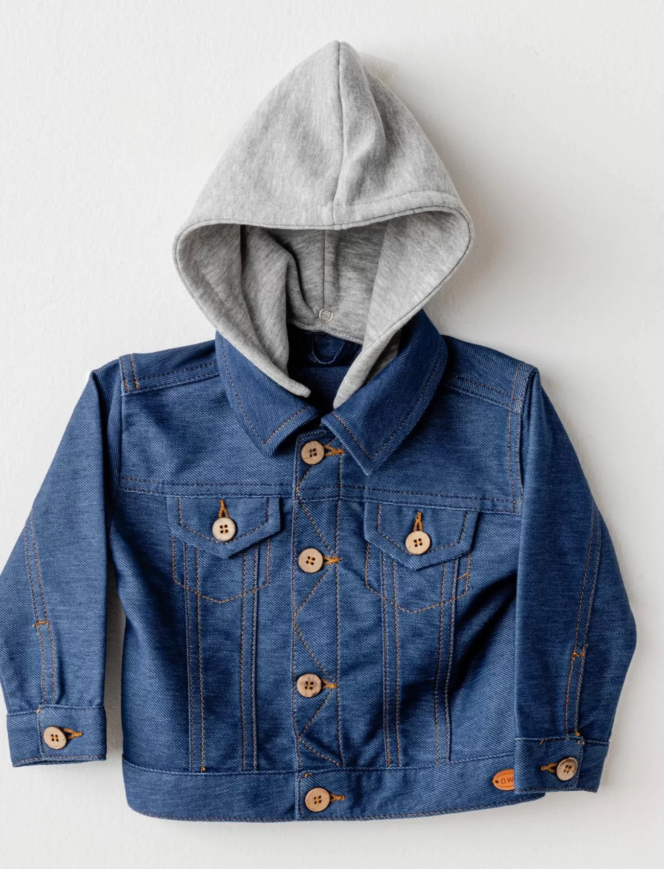 Andywawa Ac25936 Jacket Casual Bebek Ceket İndigo