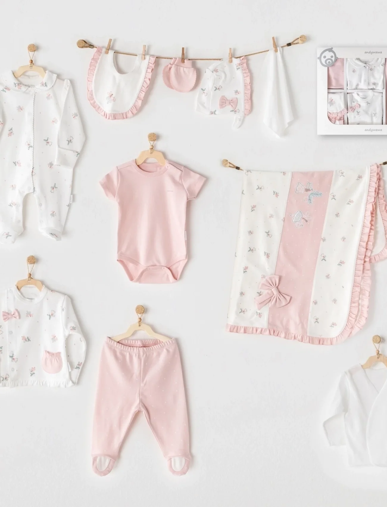 Andywawa Ac25961 Fairy 10 Parça Hastane Çıkışı Pink