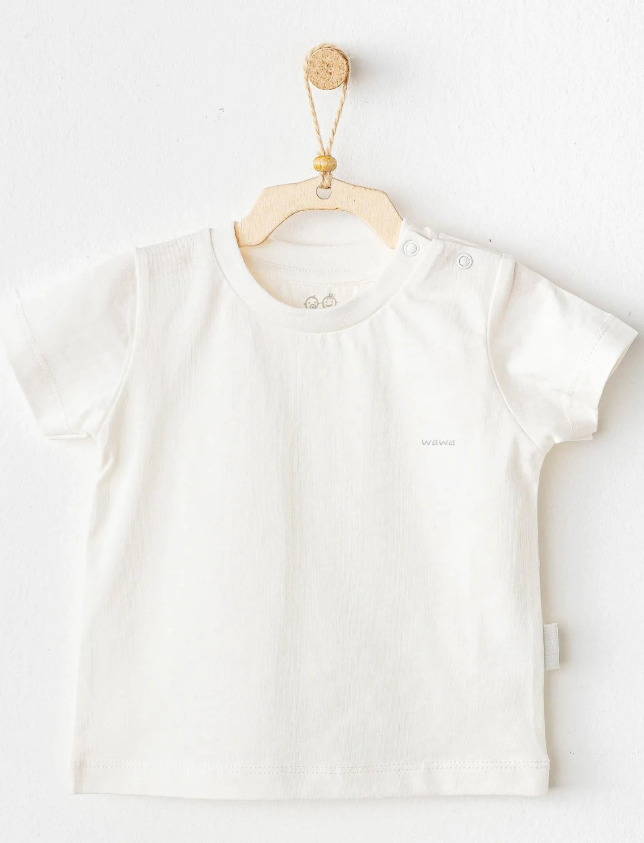 Andywawa Ac25971 Casual Bebek Tişört White