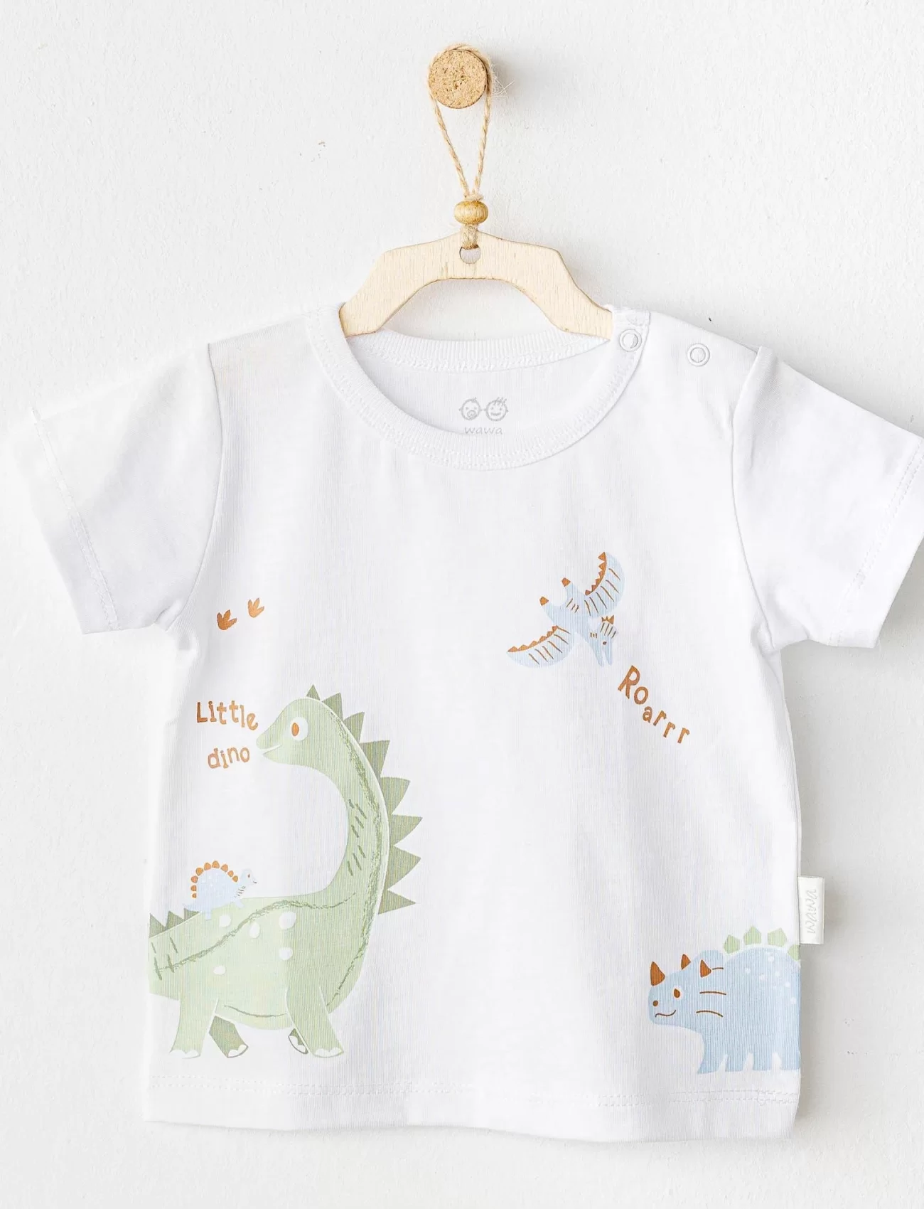 Andywawa Ac25978 Casual Bebek Tshırt White