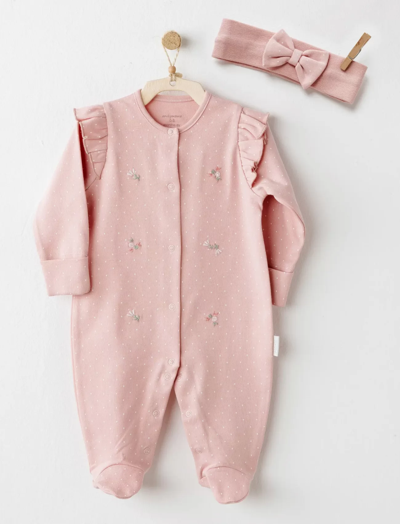 Andywawa Ac26083 Mon Petit Amour Tulum Takım Pink