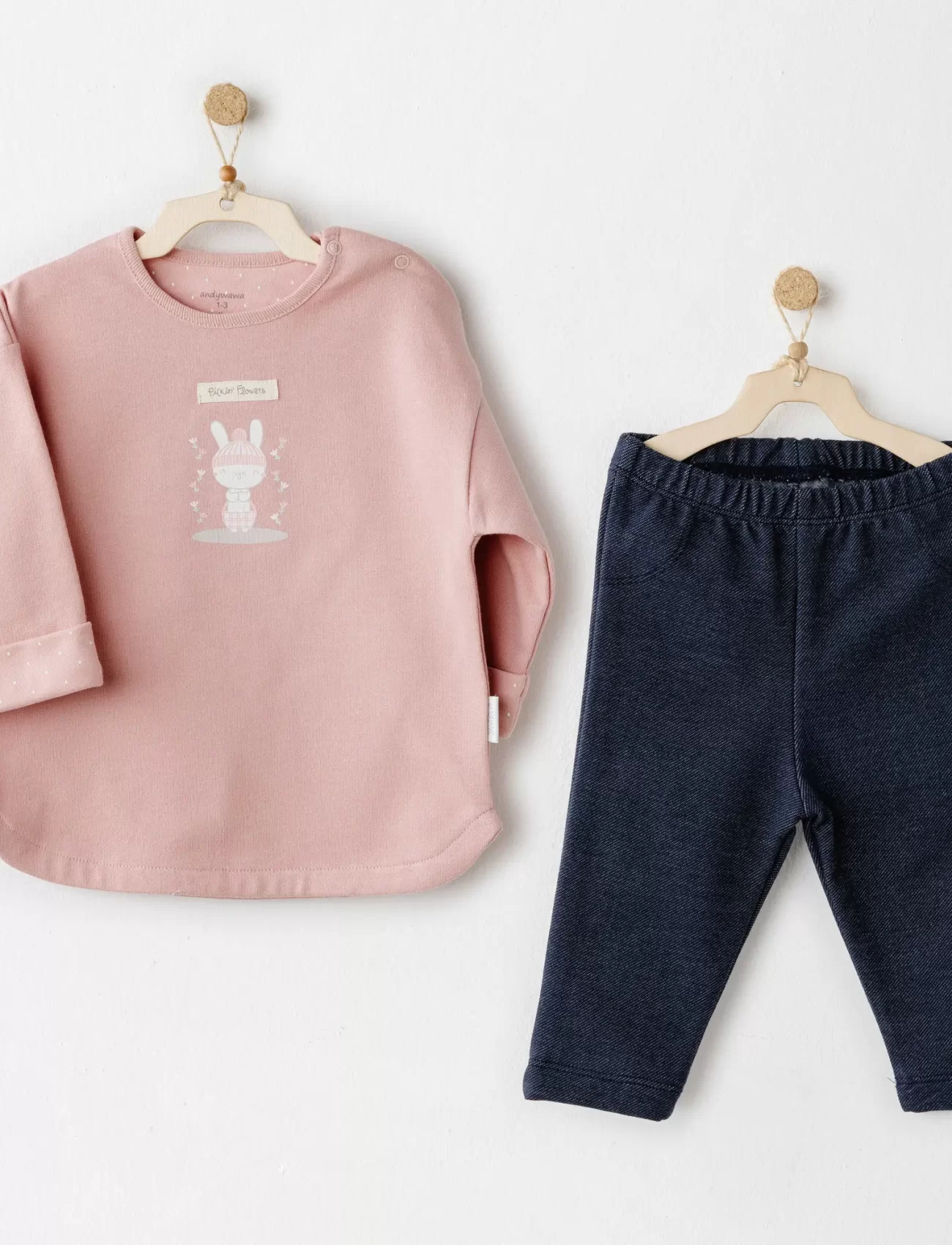 Andywawa Ac26087 Mon Petit Amour 2li Takım Denim