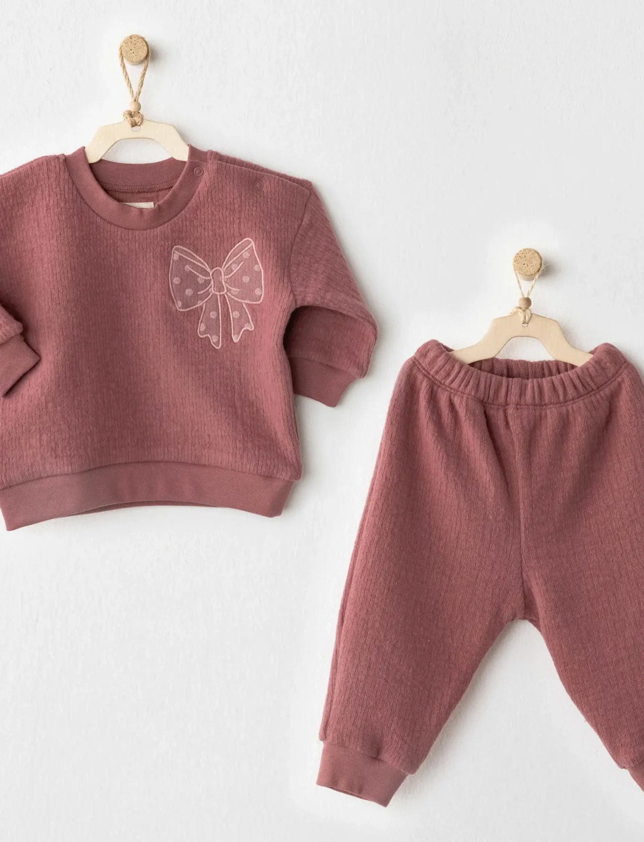 Andywawa Ac26200 Casual 2li Takım Dusty Pink