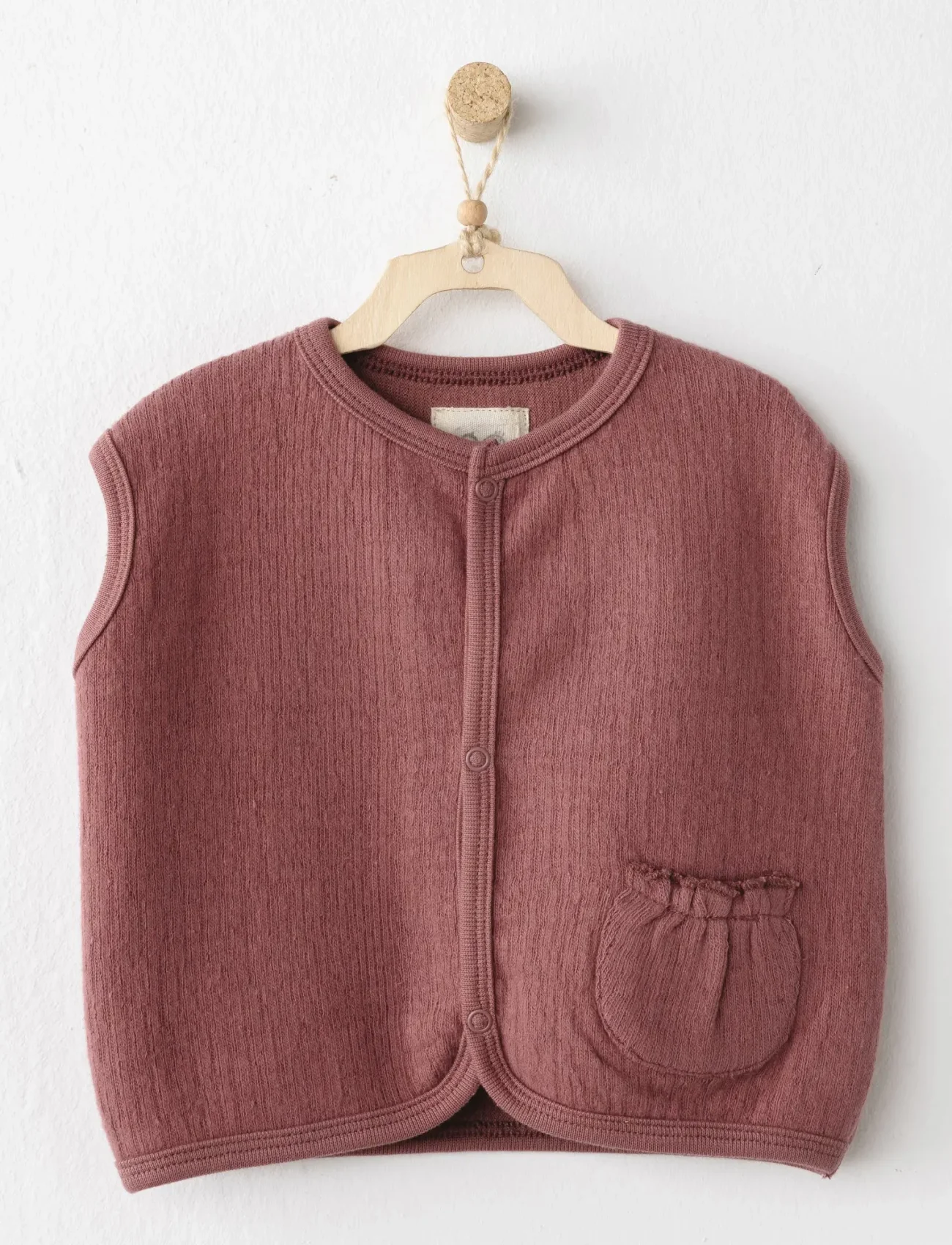 Andywawa Ac26201 Casual Yelek Dusky Rose