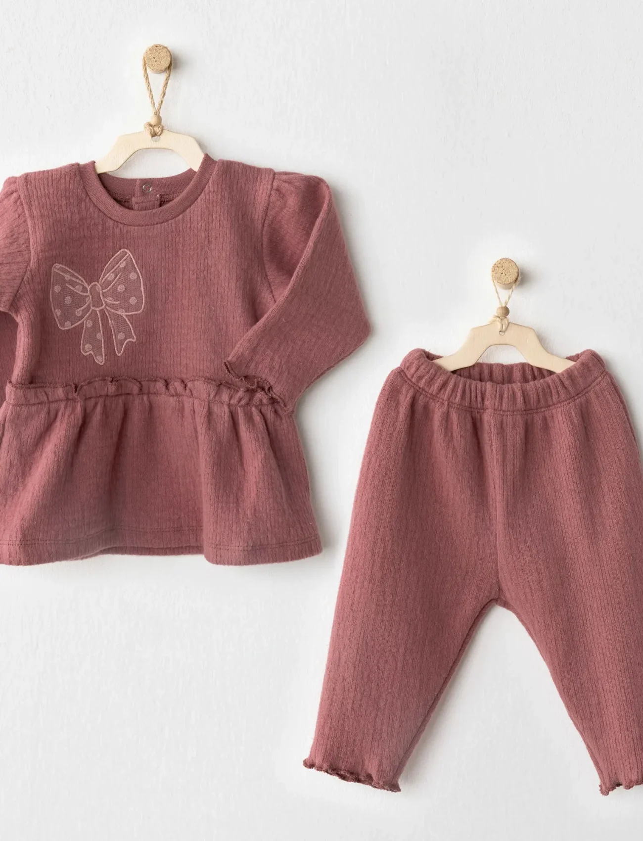 Andywawa Ac26204 Casual 2li Takım Dusky Rose