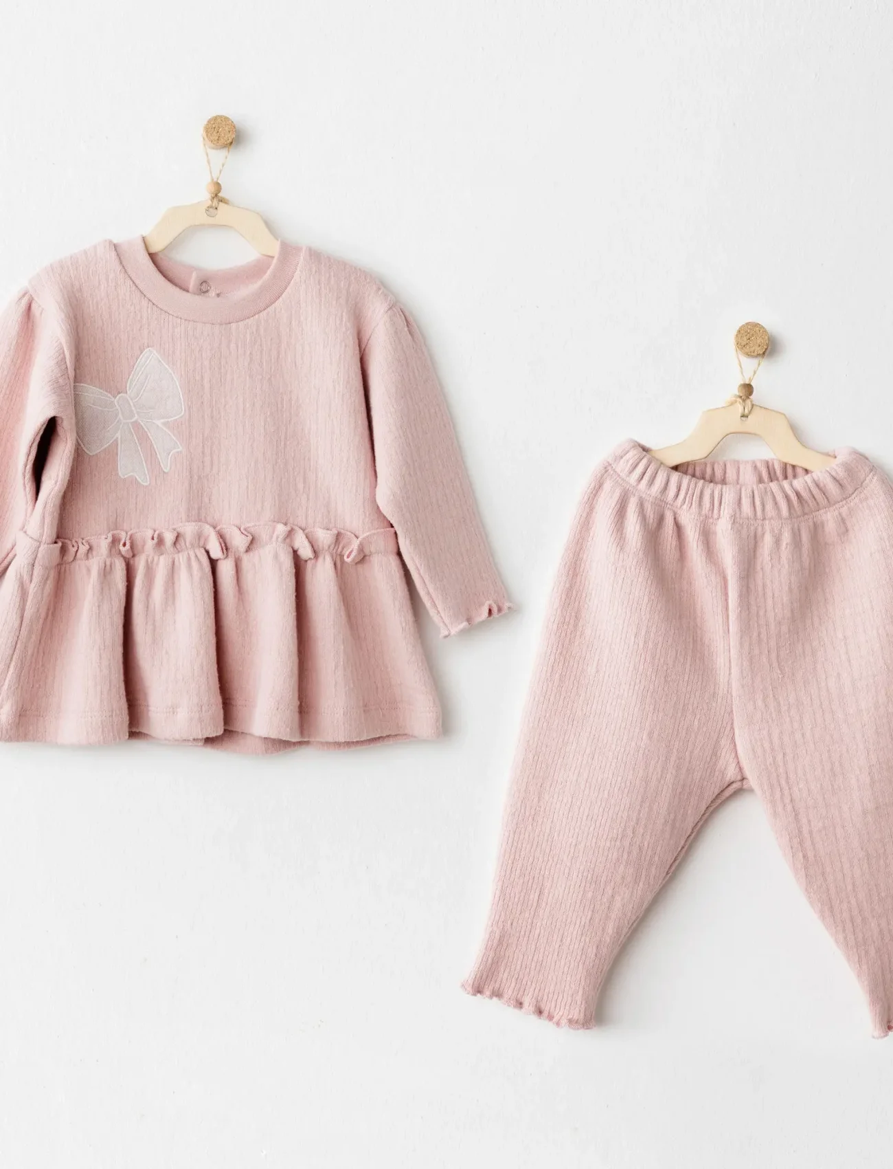 Andywawa Ac26204 Casual 2li Takım Pink