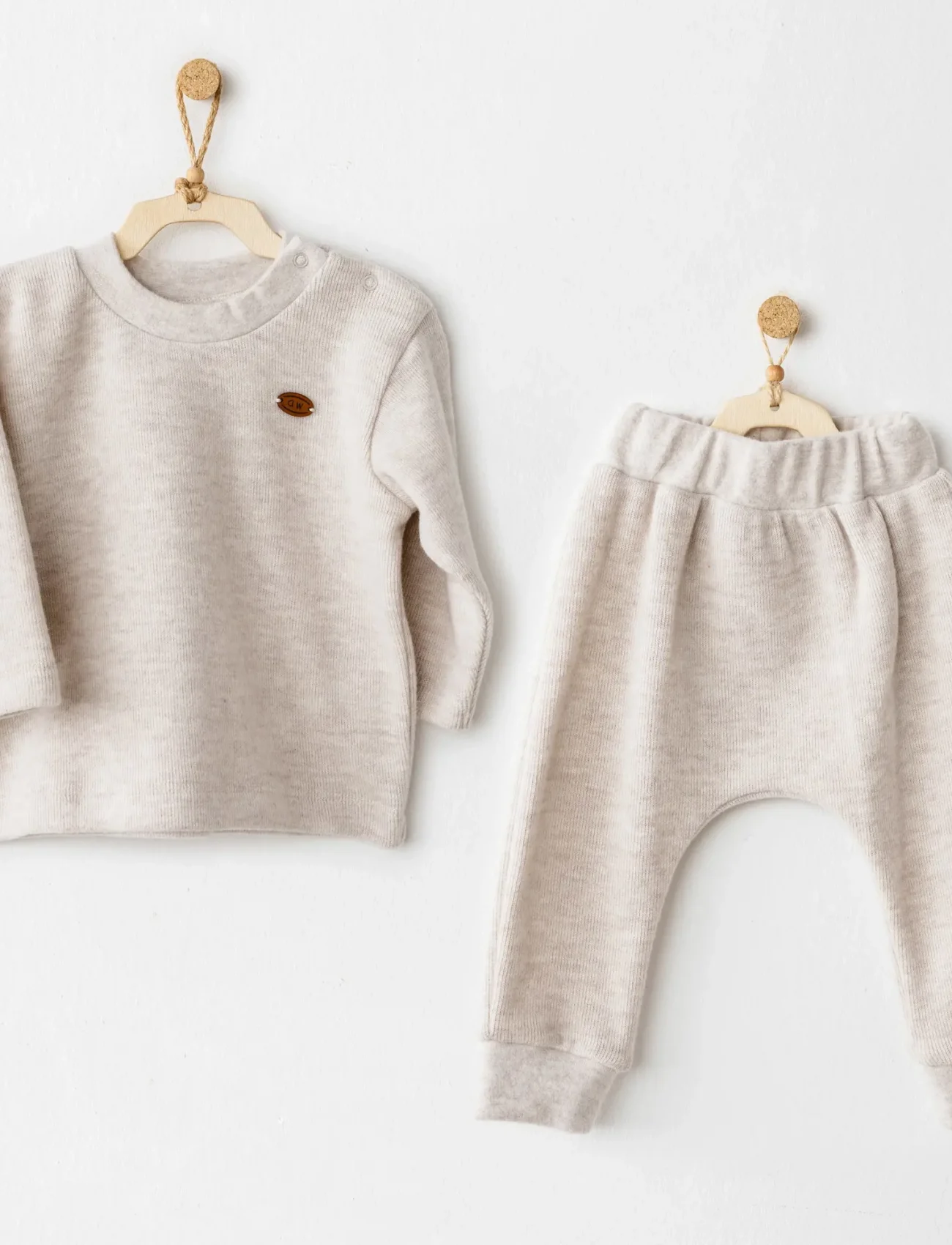 Andywawa Ac26213 Casual 2li Takım Beige