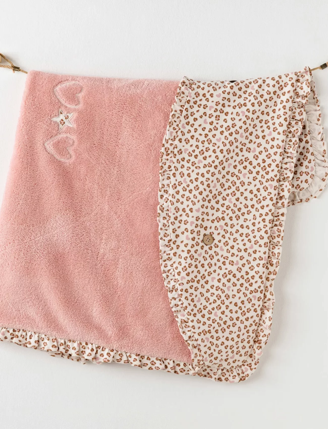 Andywawa Ac26241 Little Leopard Battaniye 90x85 Pink