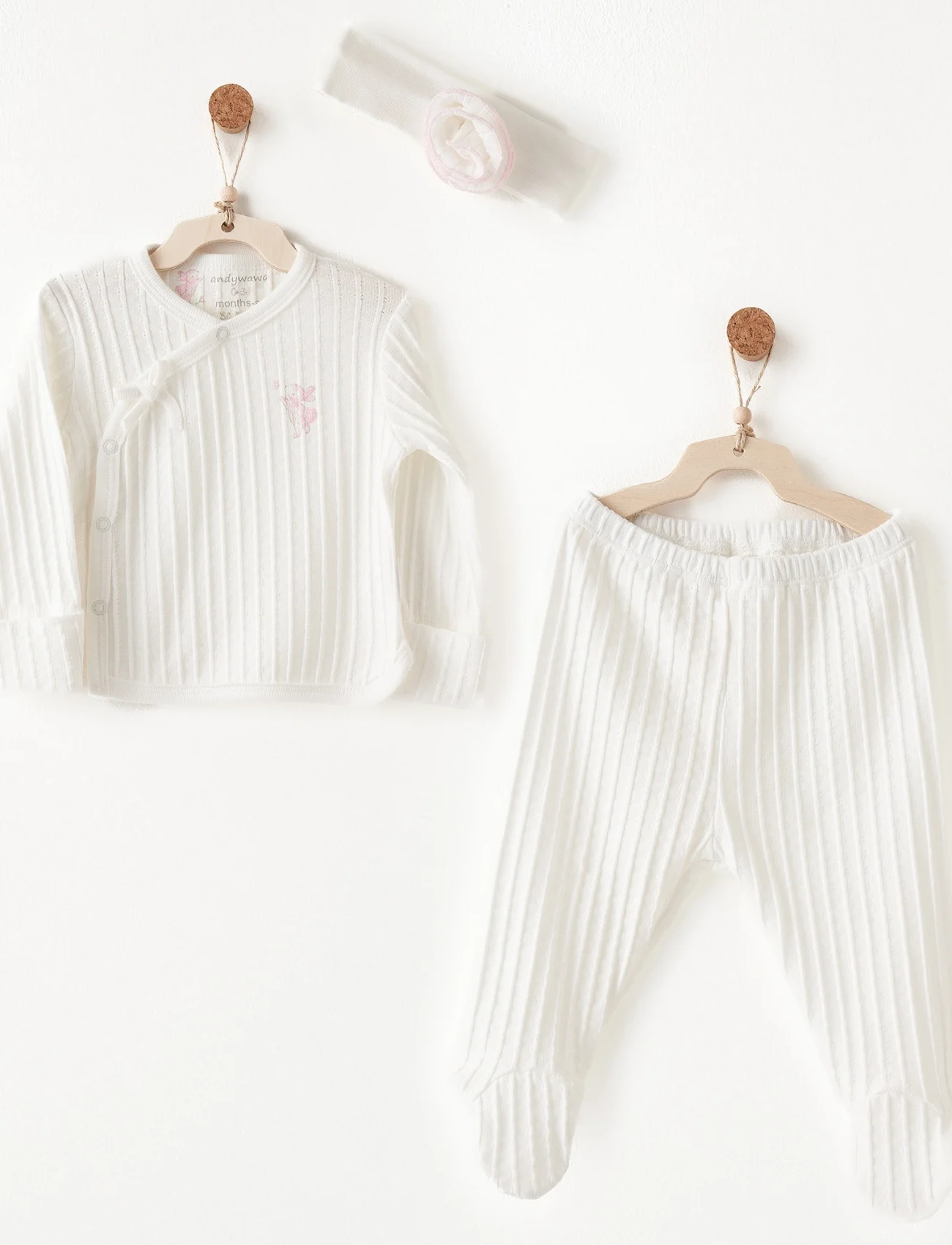 Andywawa Ac26512 Summer Time Zıbın Takım Ekru