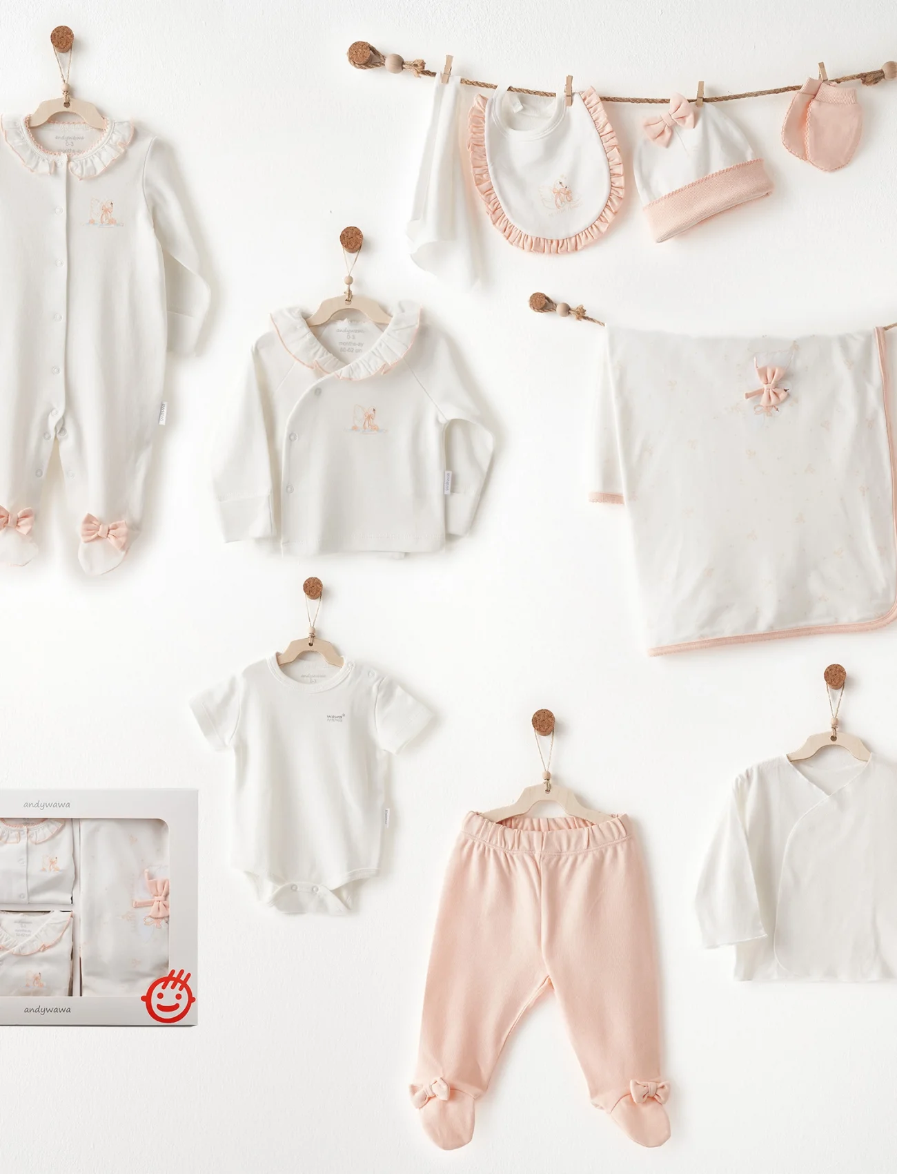Andywawa Ac26531 Little Swan Love 10lu Hastane Çıkışı Ekru