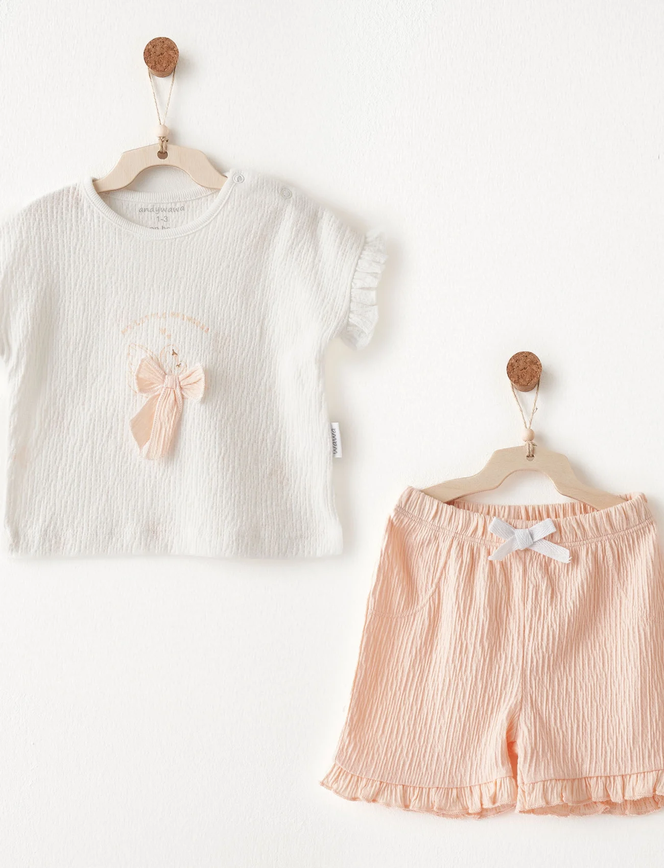 Andywawa Ac26535 Little Swan Love 2li Takım Salmon
